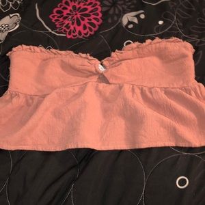 soft pink tube top